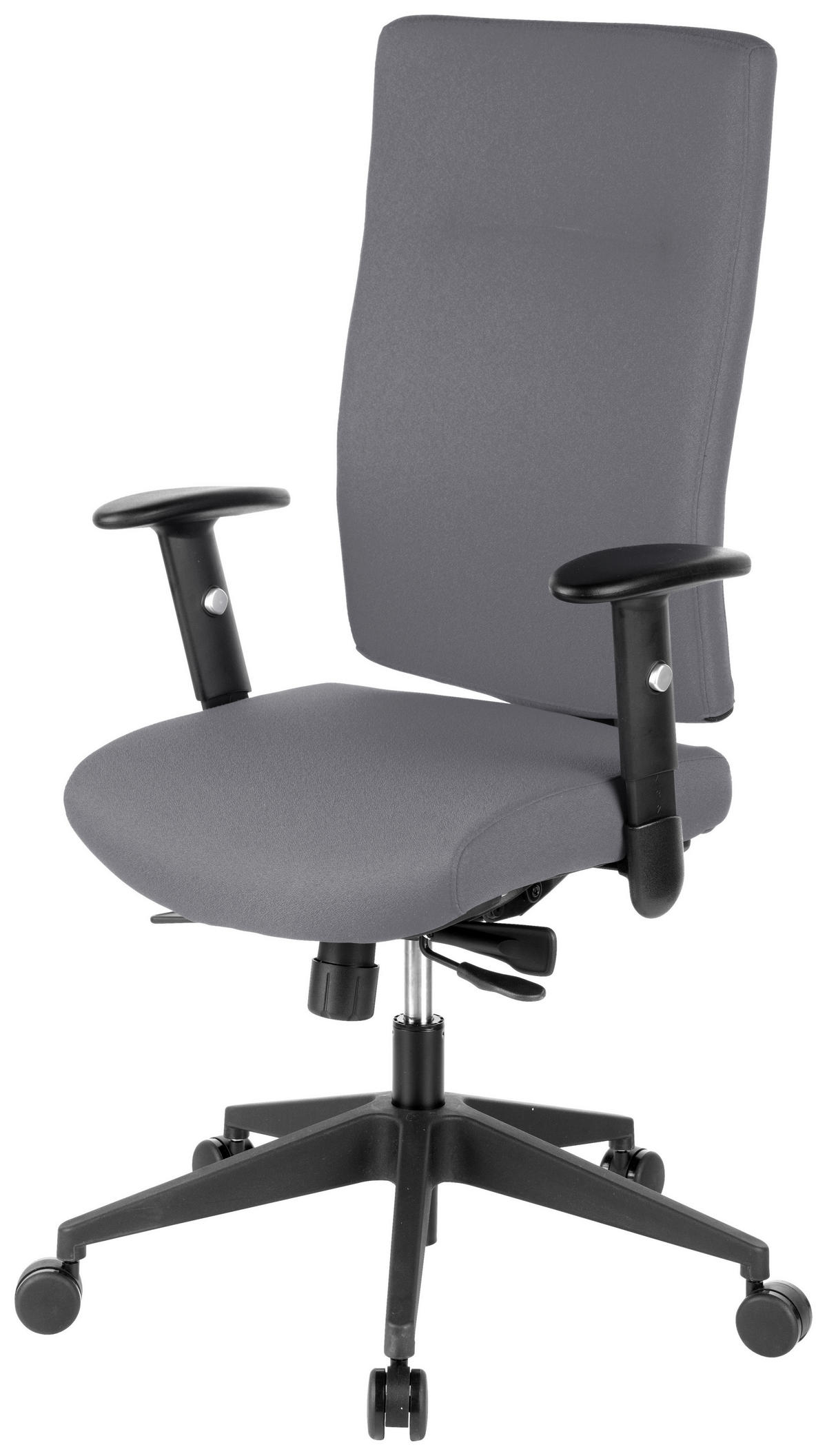 VRTLJIVI STOL umetna masa, tekstil antracit  - antracit, Moderno, umetna masa/tekstil (57/125/53cm) - MID.YOU