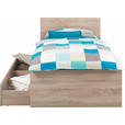 BETT 90/200 cm  in Sonoma Eiche  - Sonoma Eiche, KONVENTIONELL, Holzwerkstoff (90/200cm) - Carryhome