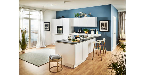 EINBAUKÜCHE - Weiß, Design, Holzwerkstoff - Dieter Knoll