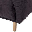 ECKSOFA Dunkelgrau Flachgewebe  - Dunkelgrau/Buchefarben, KONVENTIONELL, Holz/Textil (144/230cm) - Carryhome