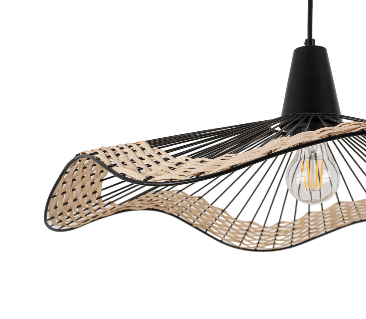 LUSTER    60/60/120 cm    - prirodna boja/crna, Osnovno, drvo/metal (60/60/120cm) - Marama