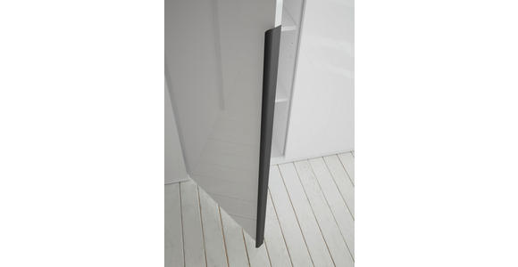 DREHTÜRENSCHRANK 302/225/58 cm,  in Weiß, 6-türig  - Schwarz/Weiß, MODERN, Holzwerkstoff/Metall (302/225/58cm) - Xora