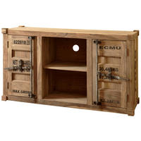 LOWBOARD  in 129/70/45 cm  - Sheeshamfarben, KONVENTIONELL, Holz/Metall (129/70/45cm) - Livetastic