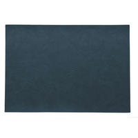 TISCHSET Vegan Leather Kunststoff Dunkelblau 46/33 cm  - Dunkelblau, Basics, Kunststoff (46/33cm) - ASA