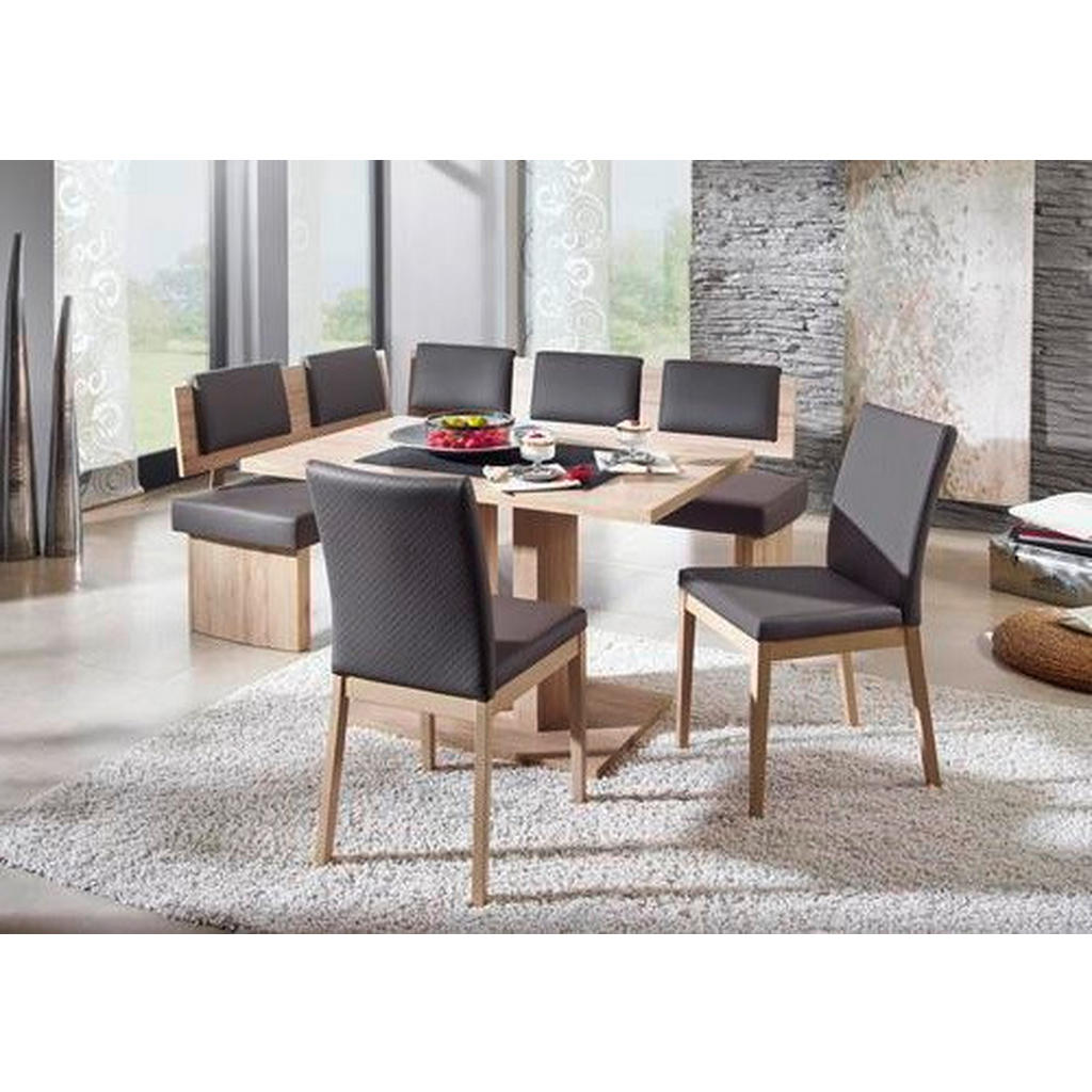 Thumbnail - Cantus Eckbank, Grau, Eiche, Textil, Uni, 5-Sitzer, 180x140 cm, Esszimmer, Bänke, Eckbänke