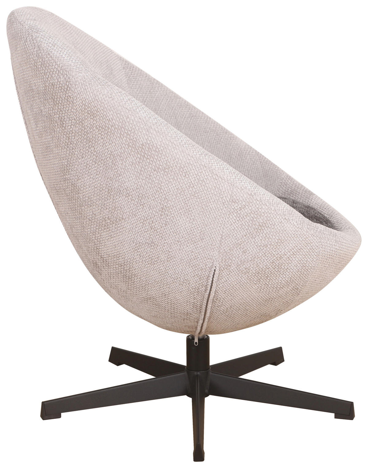 FOTEL - grafitszürke/fekete, Basics, textil/fém (71/84/73cm) - Stylife