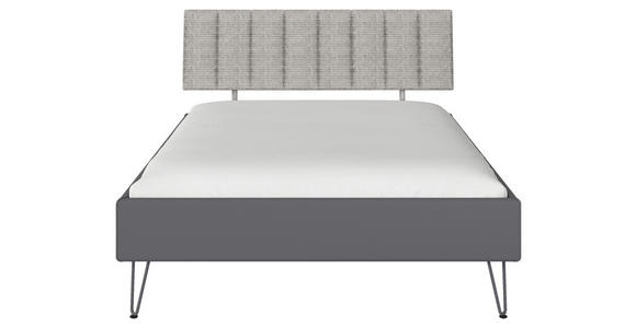 BETT 140/200 cm  in Grau  - Grau, Design, Holzwerkstoff/Textil (140/200cm) - Carryhome