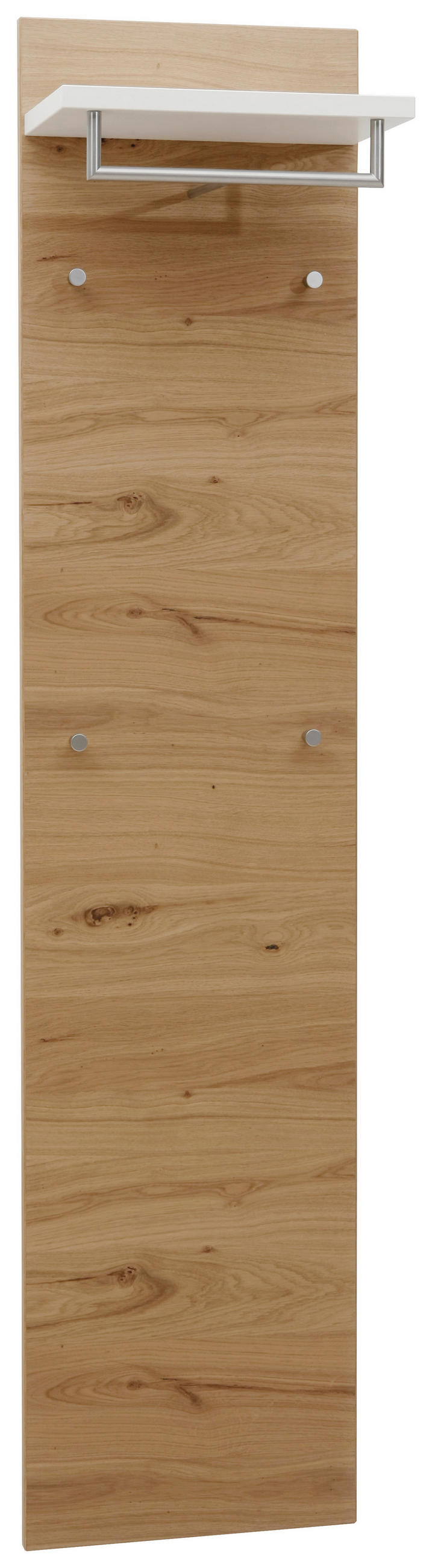 GARDEROBENPANEEL Balkeneiche furniert Weiß, Eichefarben - Eichefarben/Weiß, Design, Holz (42/183/27cm) - Dieter Knoll