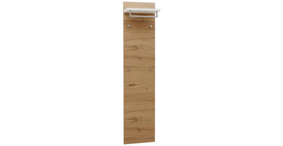 GARDEROBENPANEEL 42/183/27 cm - Eichefarben/Weiß, Design, Holz/Holzwerkstoff (42/183/27cm) - Dieter Knoll