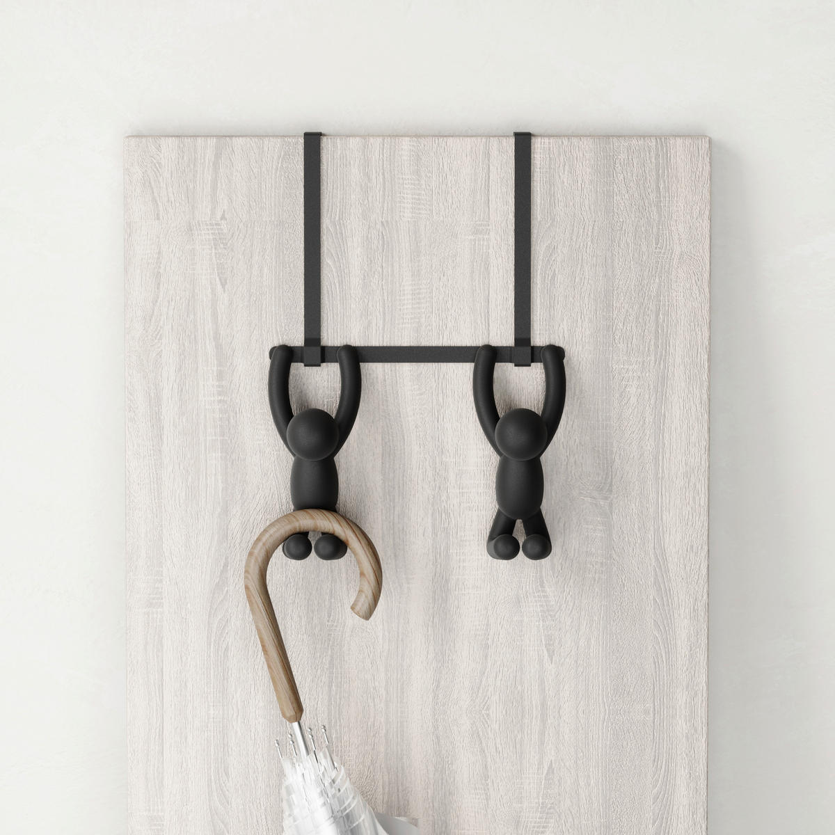 TÜRGARDEROBE  in Schwarz  - Schwarz, Basics, Kunststoff/Metall (11/30/22cm) - Umbra