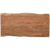 TISCHPLATTE Akazie massiv Akaziefarben  - Akaziefarben, Design, Holz (220/100/5,5cm) - Landscape