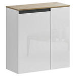 SCHUHSCHRANK 80/85/35,1 cm  - Anthrazit/Weiß, Design, Holzwerkstoff (80/85/35,1cm) - Xora