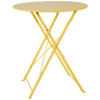 GARTENTISCH Metall Gelb rund  - Gelb, Lifestyle, Metall (60/70cm)