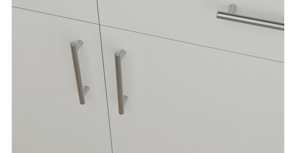 KÜCHENLEERBLOCK 310 cm in Weiß - Edelstahlfarben/Graphitfarben, Design, Holzwerkstoff/Metall (310cm) - Xora