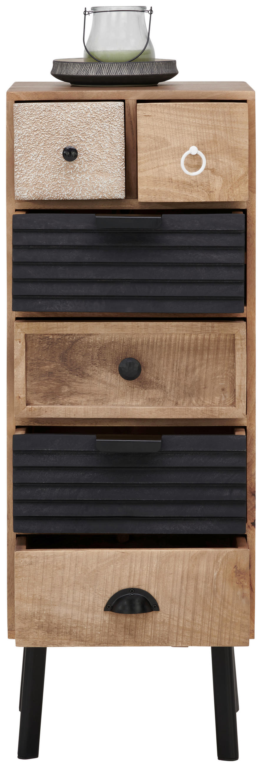 KOMMODE  in 40/108/35 cm  - Hellbraun/Dunkelbraun, LIFESTYLE, Holz/Metall (40/108/35cm) - Landscape