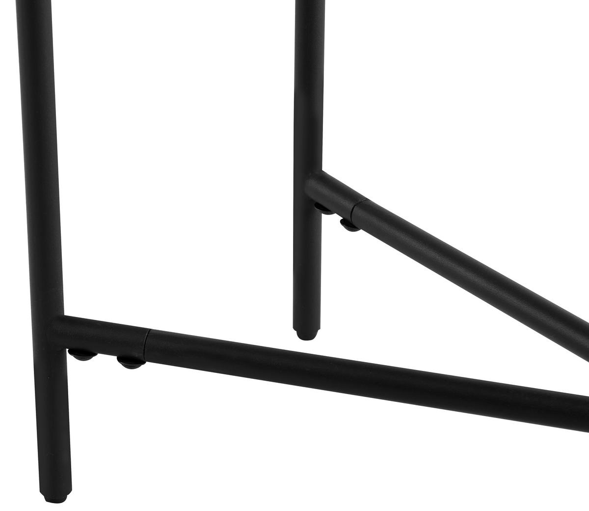 KONSOLENTISCH in Metall, Glas 100/30/76 cm    - Schwarz, Design, Glas/Metall (100/30/76cm) - MID.YOU