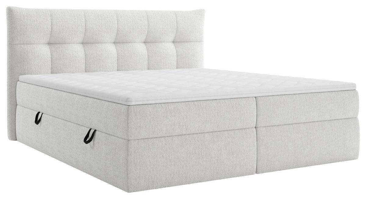 BOXBETT 180/200 cm  in Weiss  - Weiss/Schwarz, Modern, Holz/Holzwerkstoff (180/200cm) - Boxxx