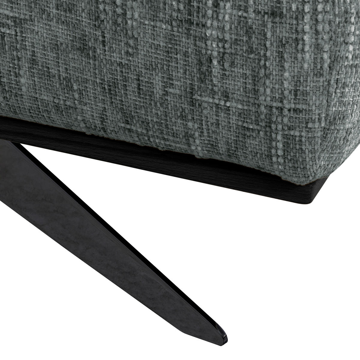 ECKSOFA PORTLAND Anthrazit Struktur Kopfteilverstellung  - Anthrazit/Schwarz, Design, Holz/Textil (187/295cm) - Livetastic