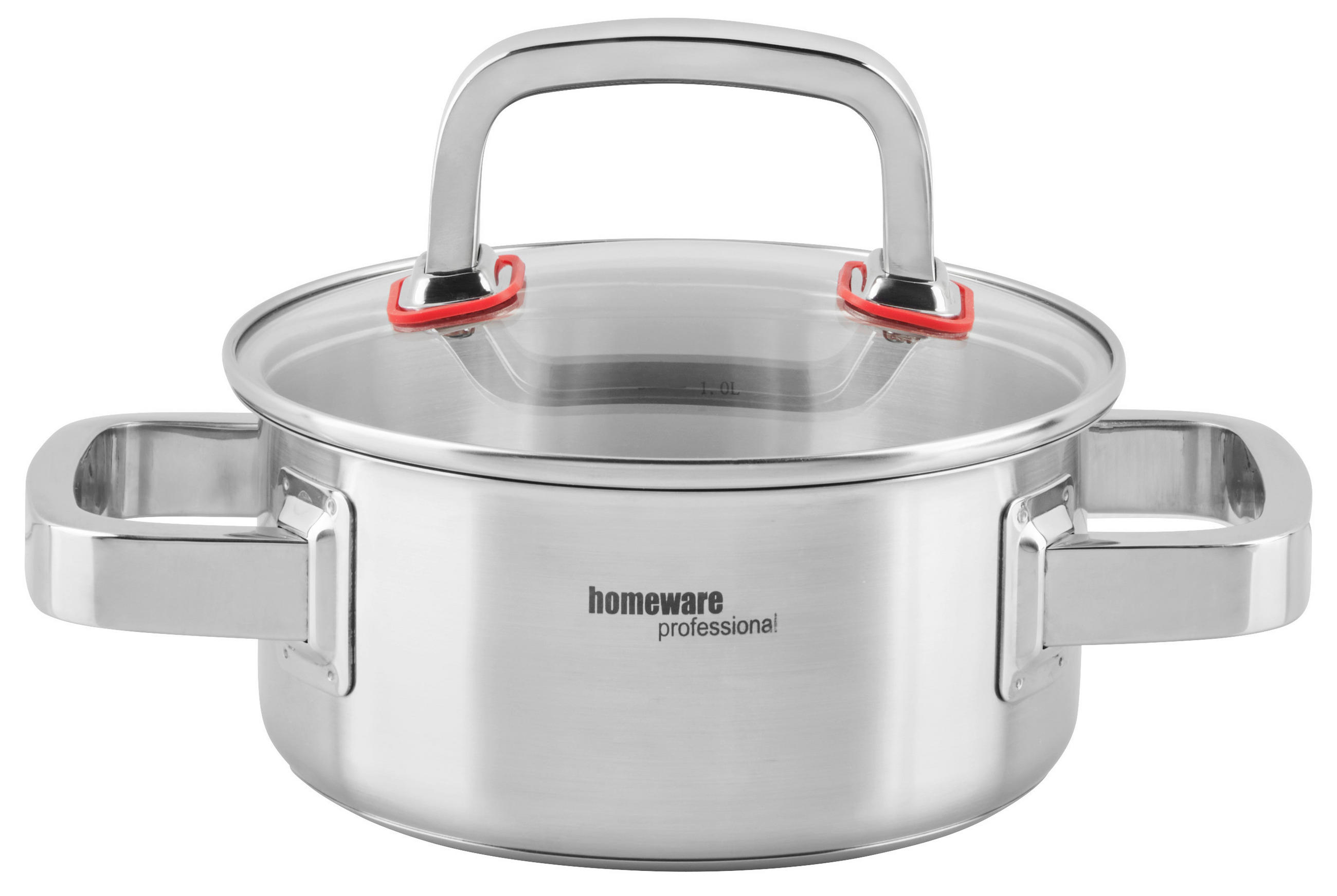 ŠERPA  1 l  - providno/prozirna, Dizajnerski, staklo/metal (16/7,5cm) - Homeware Profession.