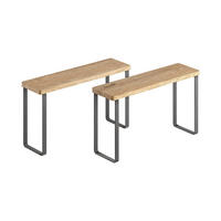 KONYHAI POLC - fekete, Basics, fa (27/8/16cm) - Metaltex