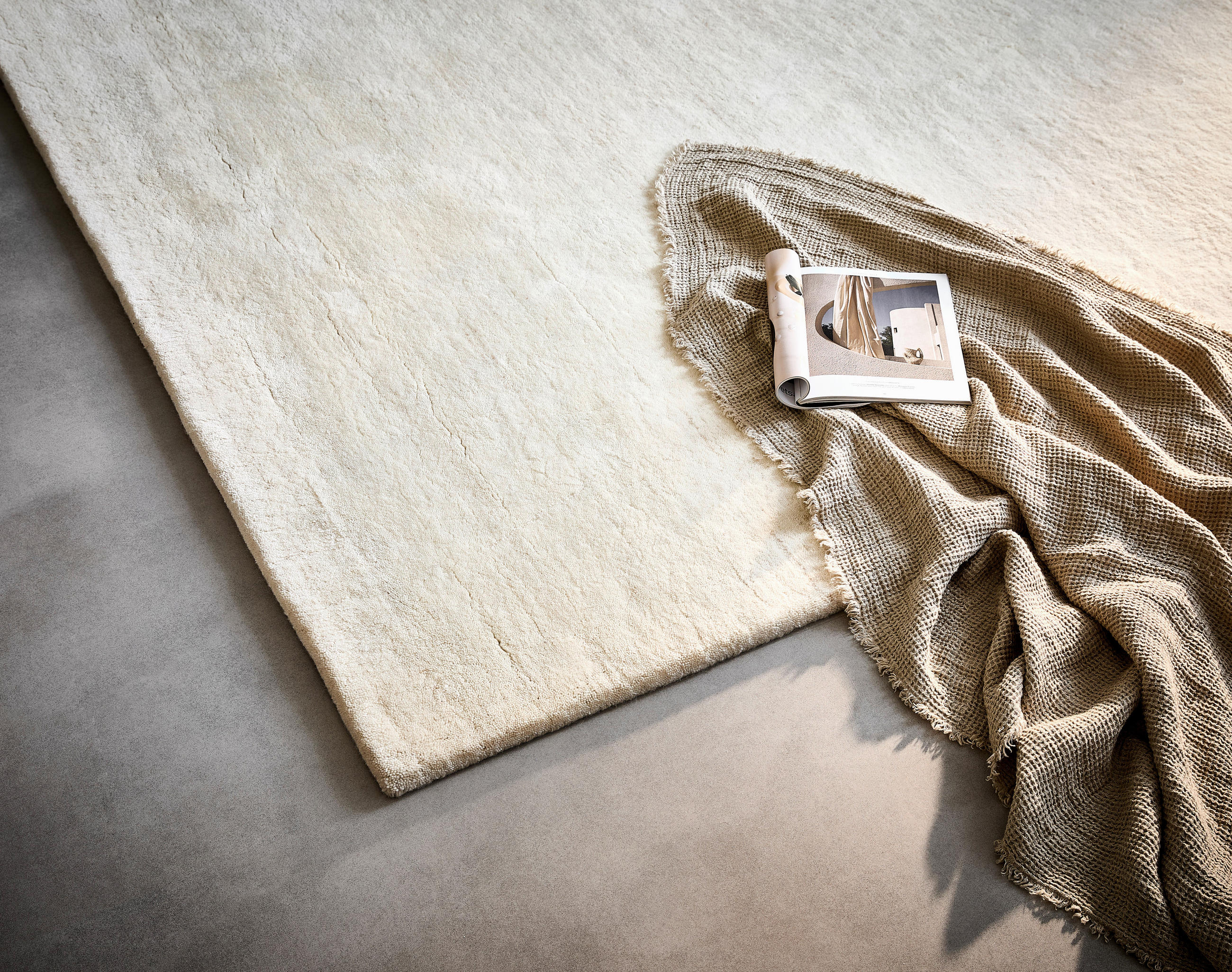 BERBERTEPPICH 170/240 cm Weiß, Creme  - Creme/Weiß, Natur, Textil (170/240cm) - Linea Natura