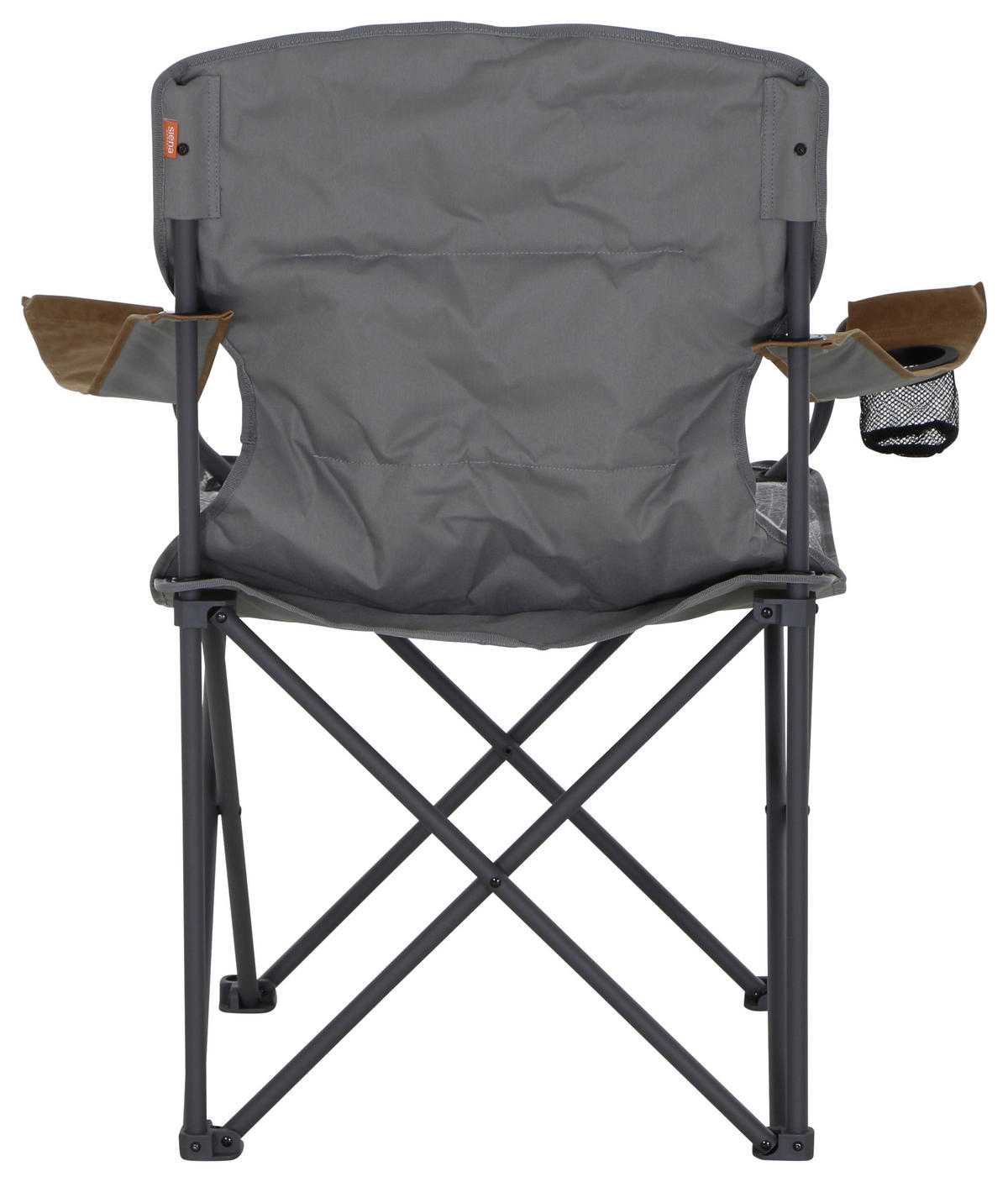 CAMPINGSESSEL - Anthrazit/Grau, KONVENTIONELL, Textil/Metall (90/96/61cm) - Siena Garden