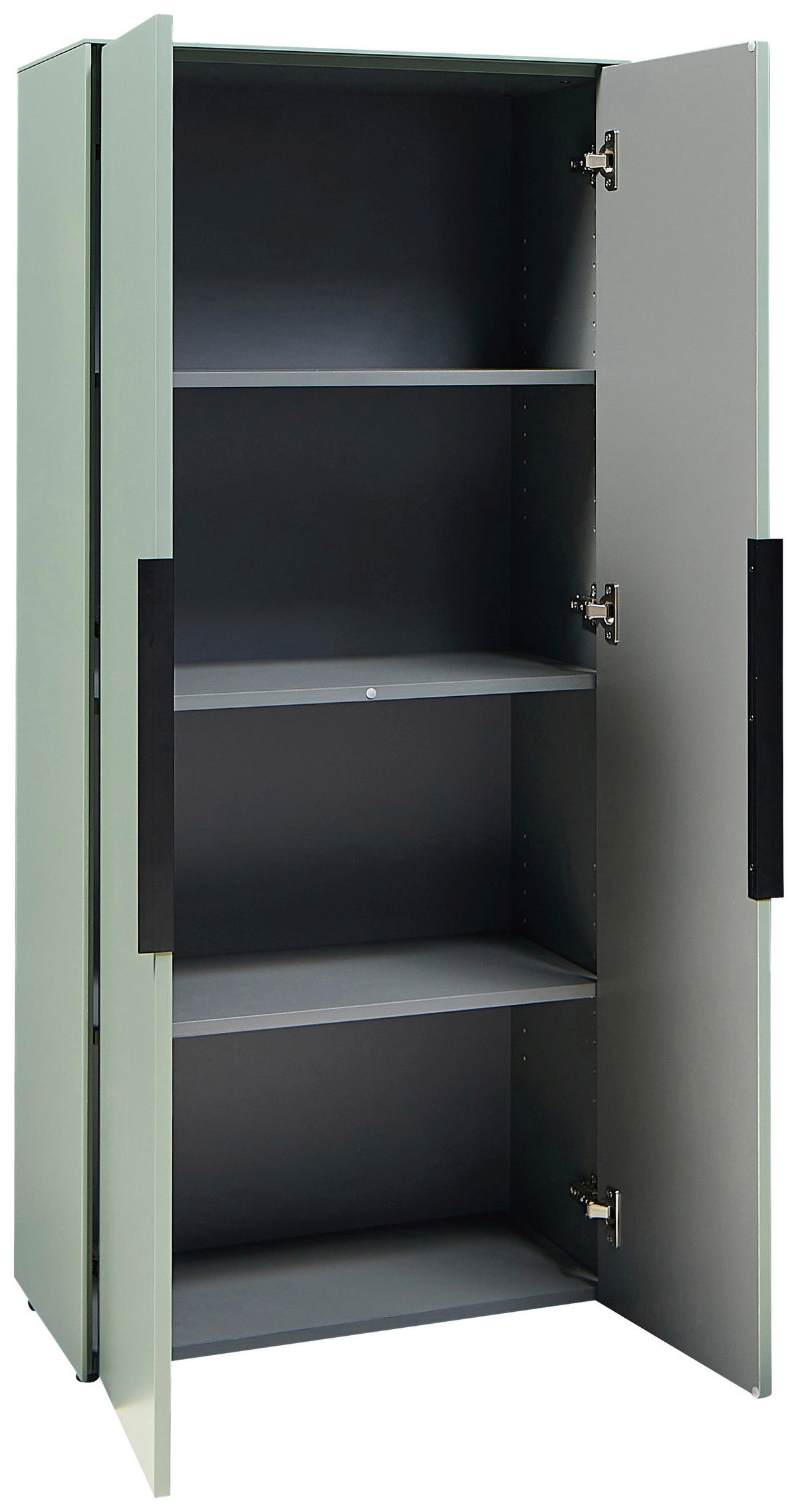 MIDISCHRANK 60/135/30 cm  - Schwarz/Grün, Design, Holzwerkstoff/Kunststoff (60/135/30cm) - home24