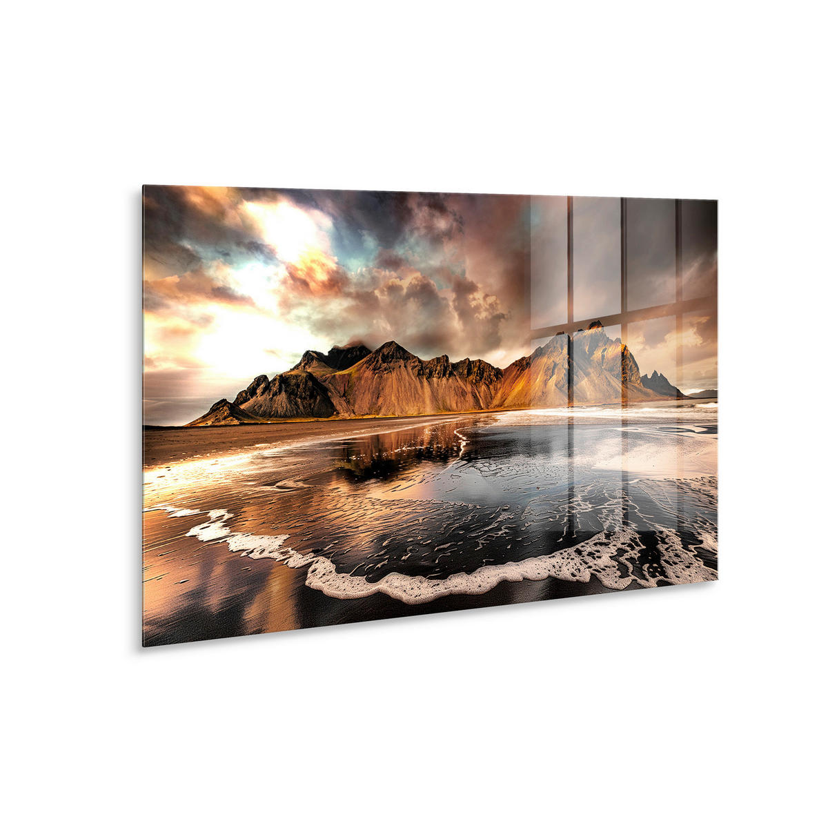 GLASBILD Landschaft & Natur 70/100 cm  - Multicolor, Basics, Glas/Papier (70/100cm)