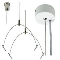SEILSYSTEM-MONTAGESET - Edelstahlfarben, Basics, Metall (150cm)