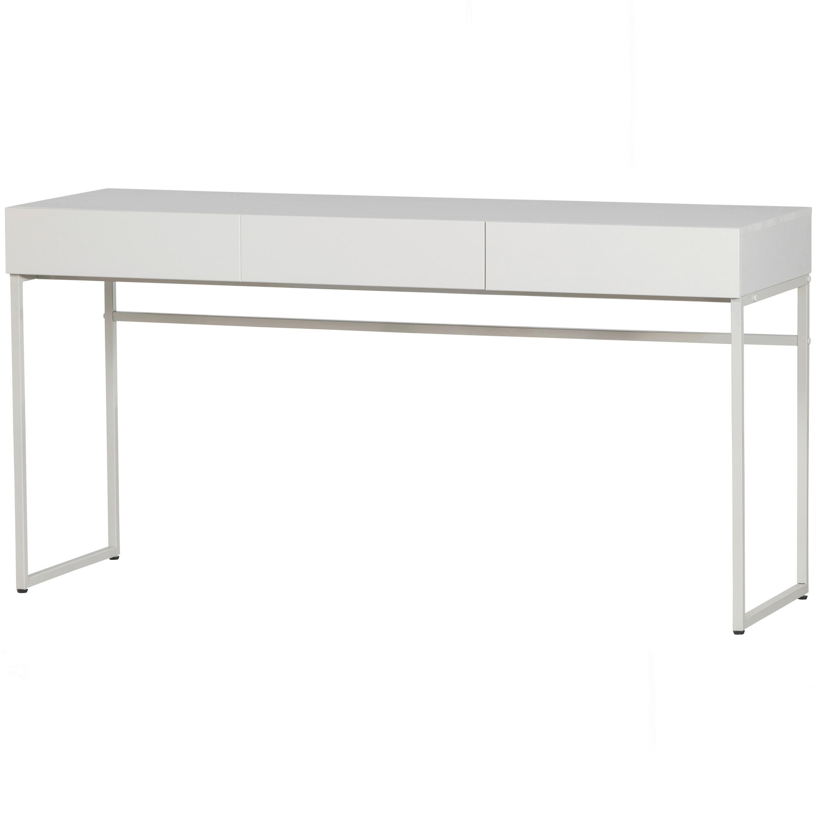 SCHREIBTISCH 150/49/78 cm  in Grau  - Hellgrau/Grau, Design, Holz/Metall (150/49/78cm) - Livetastic