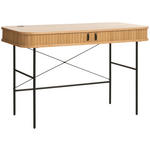 SCHREIBTISCH 120/60/75 cm  in Eichefarben  - Eichefarben/Schwarz, Trend, Holz/Holzwerkstoff (120/60/75cm) - Xora