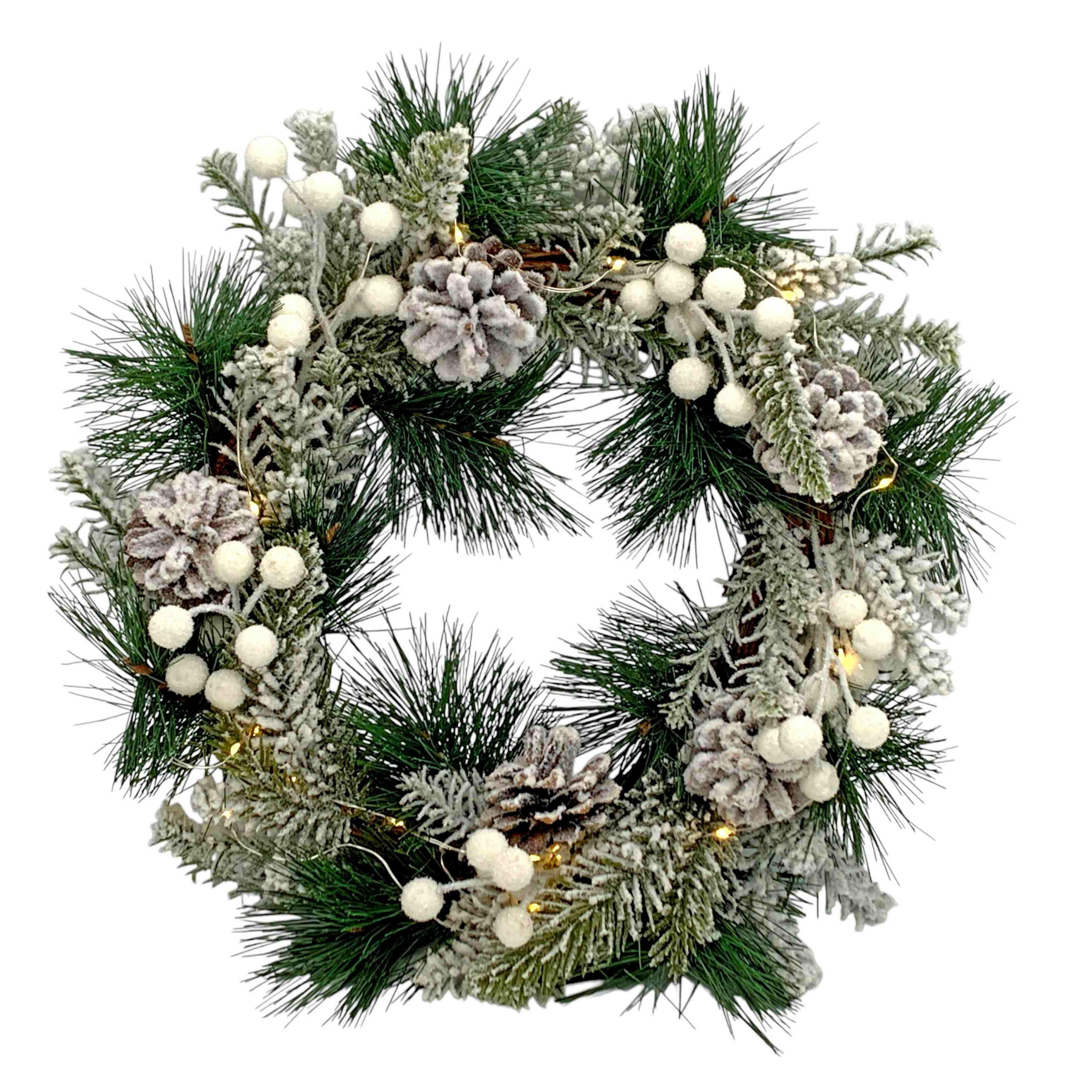 KRANZ - Waldgrün, LIFESTYLE, Kunststoff (38/11cm) - X-Mas