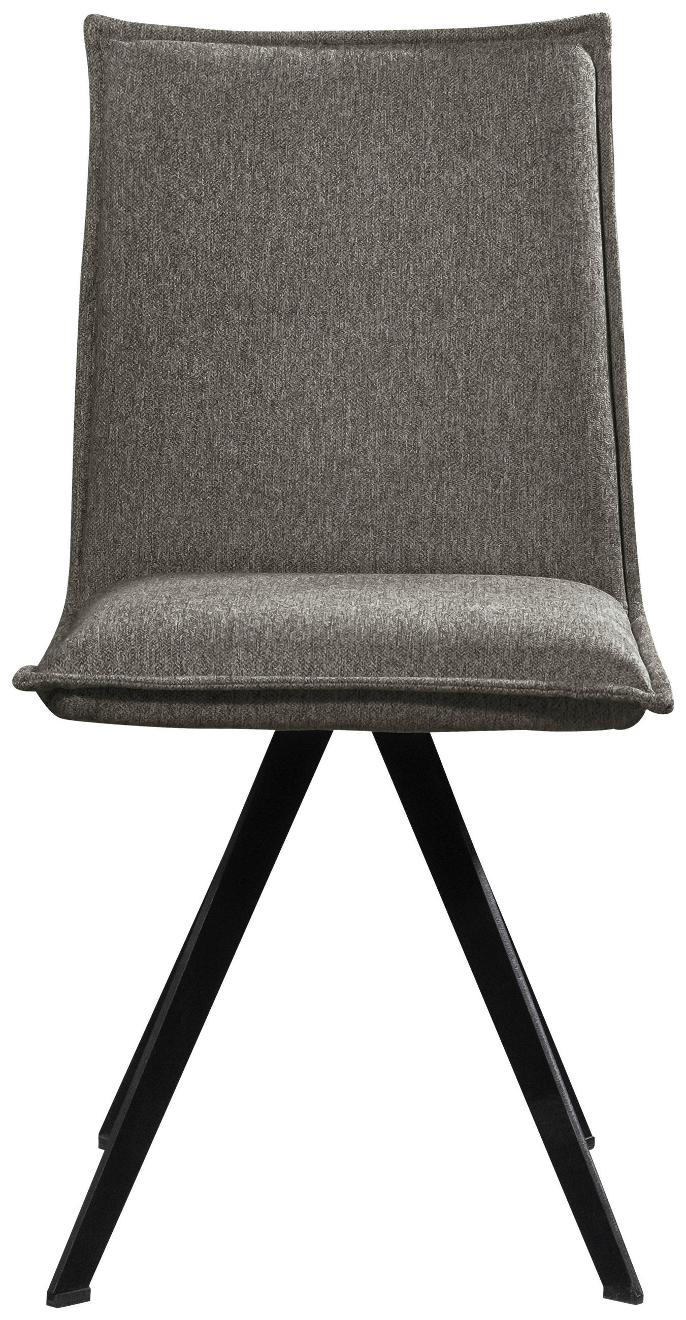 STUHL Webstoff Dunkelgrau, Schwarz Buche massiv  - Dunkelgrau/Schwarz, Basics, Holz/Textil (46/91/61cm) - Carryhome