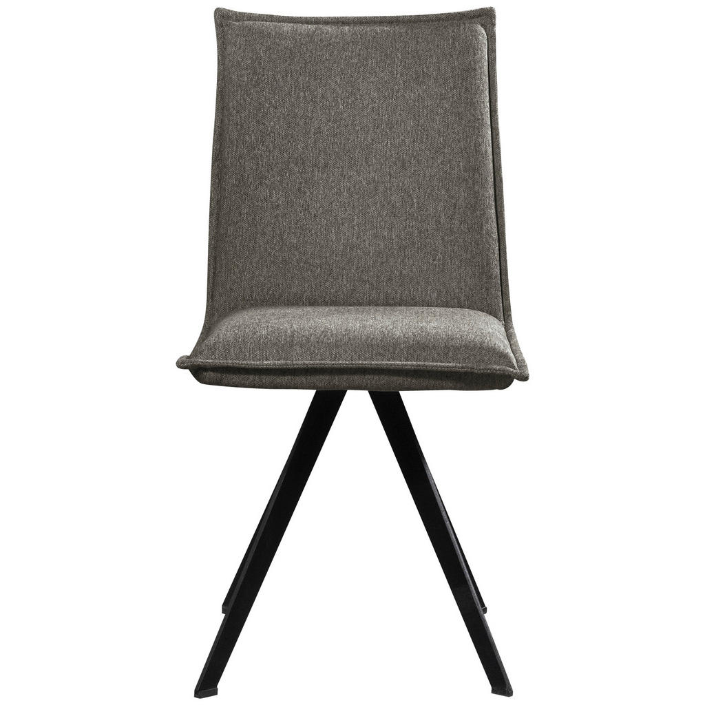 Thumbnail - Carryhome Stuhl, Dunkelgrau, Schwarz, Textil, Metall, Holz, Buche, massiv, eckig, konisch, 46x91x61 cm, Stoffauswahl, Es...