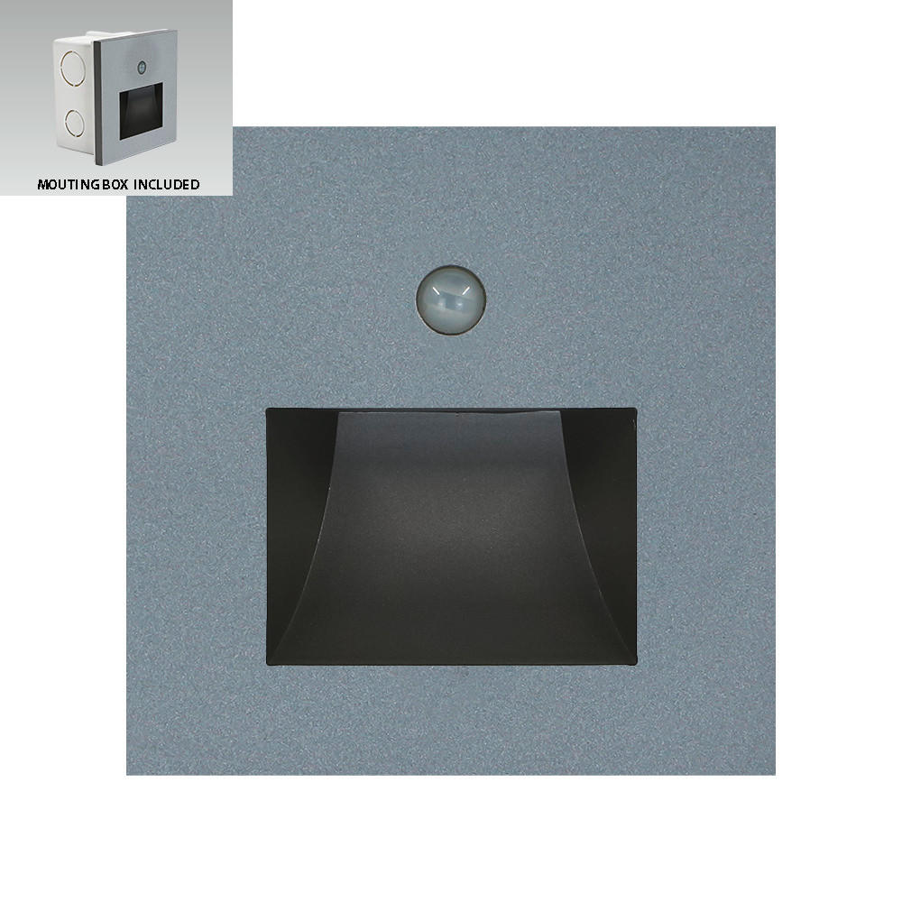 SPOTLÁMPA - sötétszürke, Basics, műanyag (8.7/8.7/7cm)