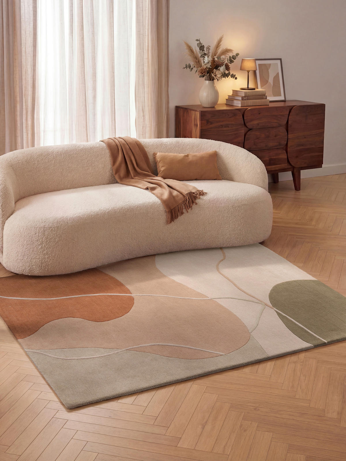 WOLLTEPPICH 120/170 cm Kollektion 1876 Arteo Creme, Rosa rechteckig  - Creme/Rosa, Basics, Textil (120/170cm) - Villeroy & Boch