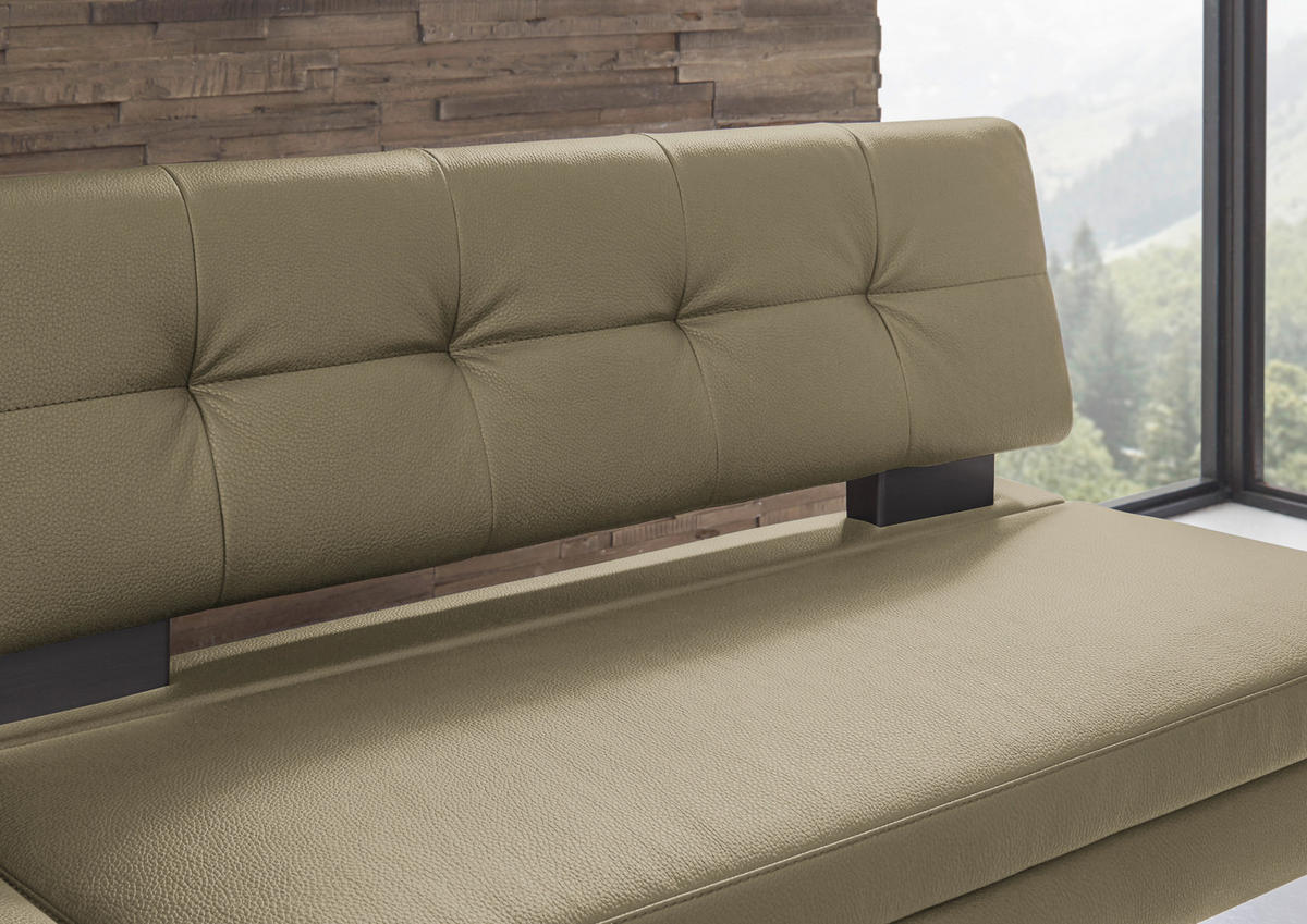 ECKBANK 158/200 cm Mikrofaser Grün   - Schwarz/Grün, Design, Textil/Metall (158/200cm) - Dieter Knoll