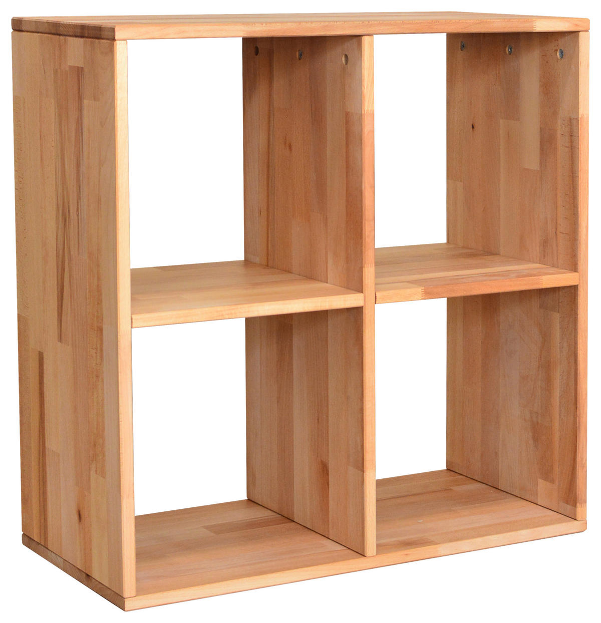 REGAL Kernbuche massiv Buchefarben  - Buchefarben, Natur, Holz (75,4/75,4/35cm) - Livetastic