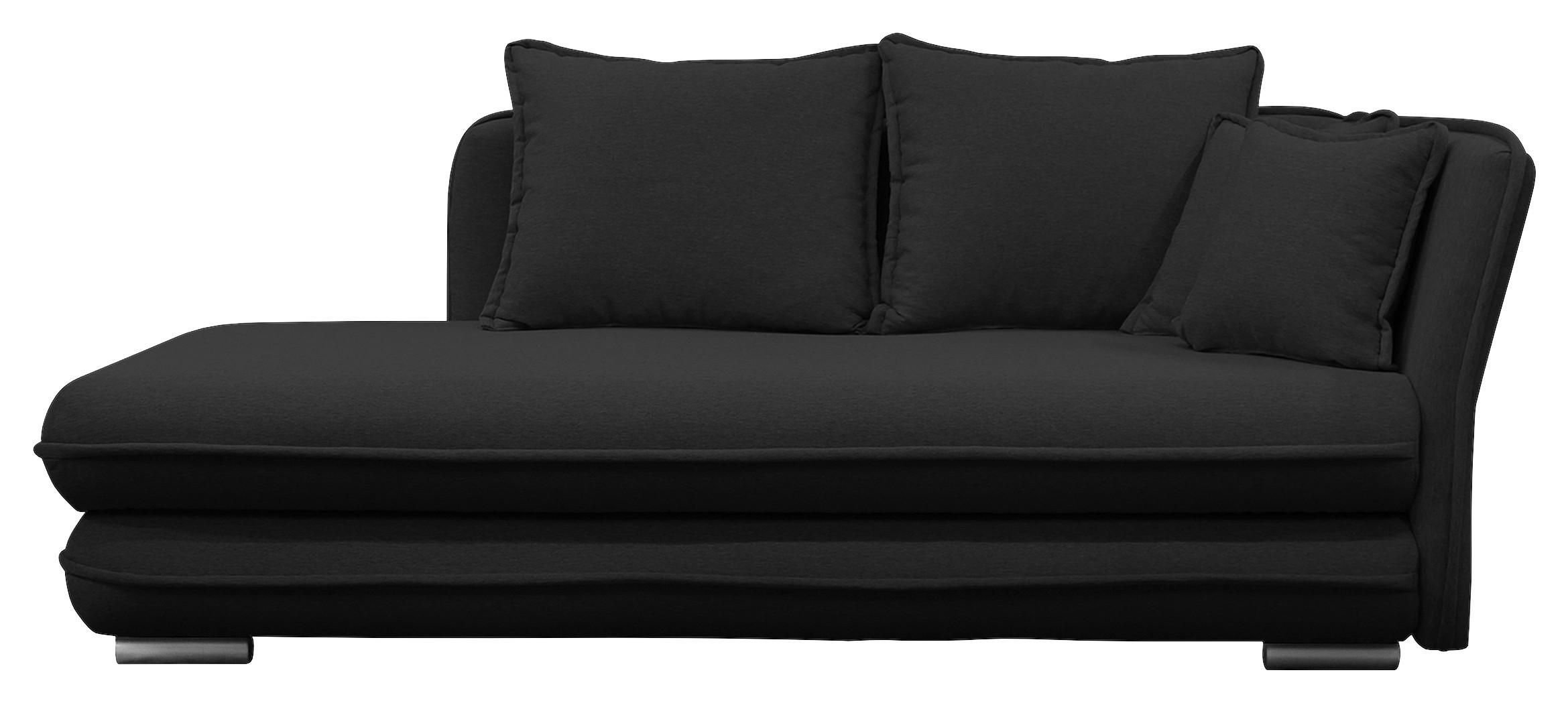 LIEGE Flachgewebe Schwarz  - Silberfarben/Schwarz, Design, Kunststoff/Textil (224/84/99/107cm) - MID.YOU