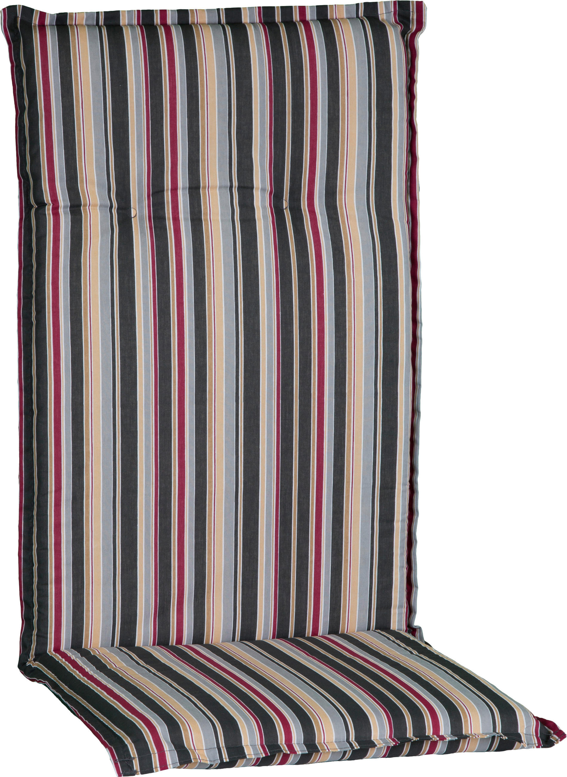 Sesselauflage Hochlehner Bunt Gestreift