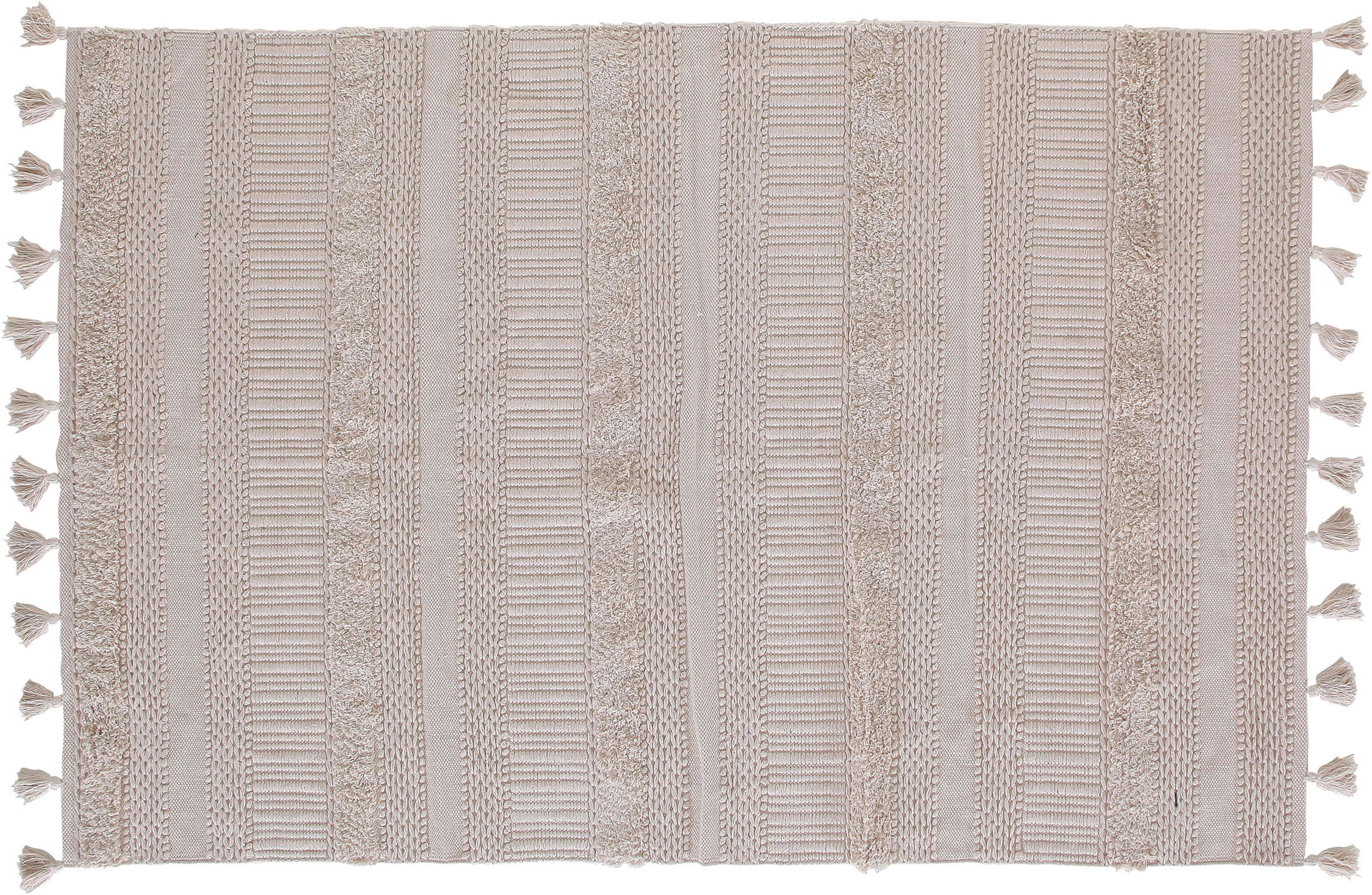 TEPPICH 230/160 cm - Beige/Hellgrau, Trend, Textil (230/160cm)