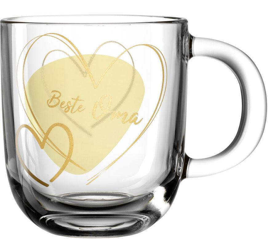 TASSE 400 ml  - Gelb, Basics, Glas (14/15/8,7cm) - Leonardo