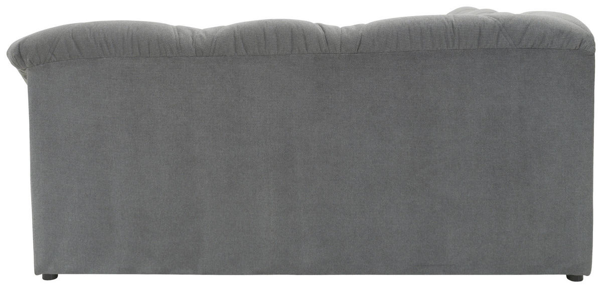 ECKSOFA Dunkelgrau Mikrofaser  - Dunkelgrau/Schwarz, KONVENTIONELL, Kunststoff/Textil (243/192cm) - MID.YOU
