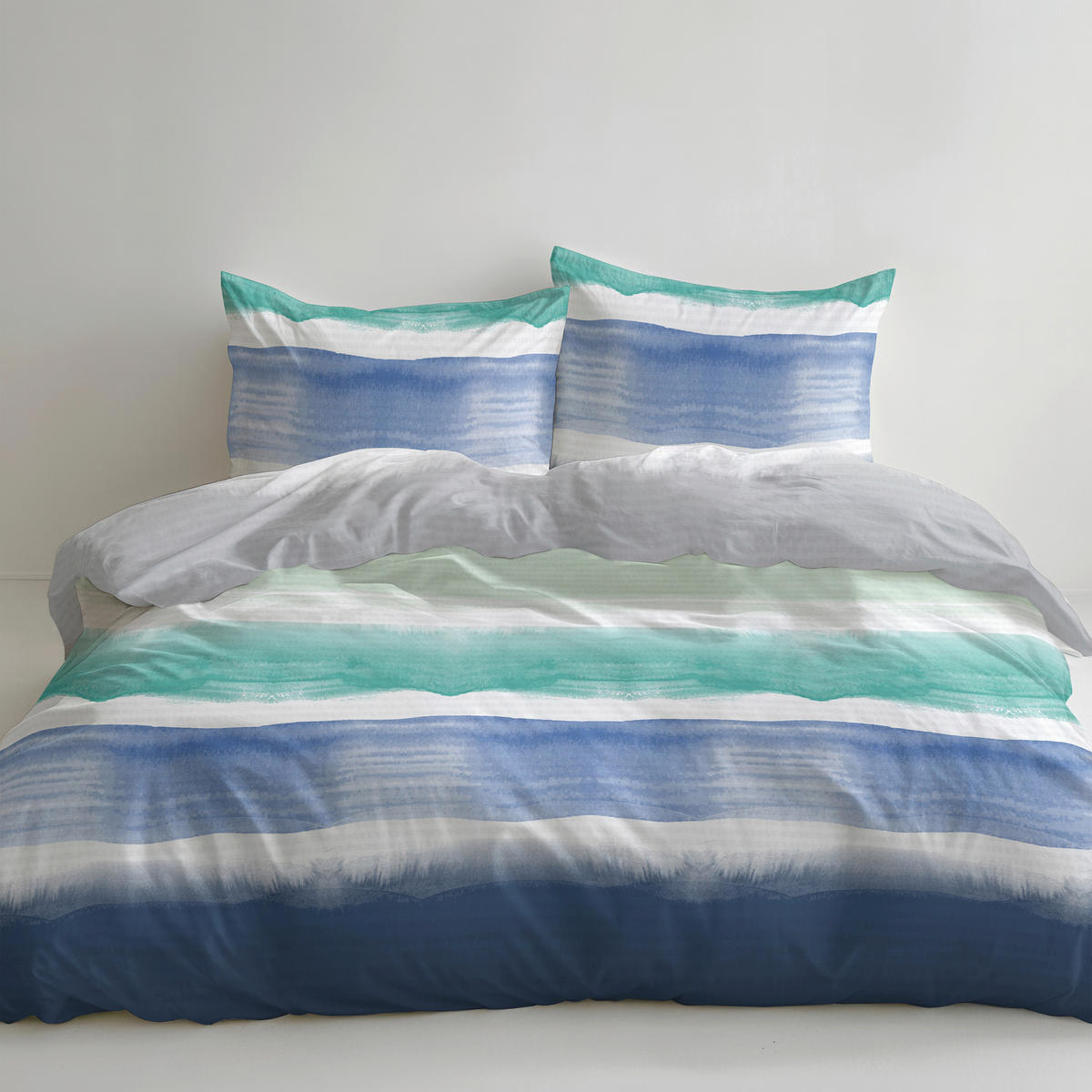 BETTWÄSCHE Seersucker 200/200 cm  - Blau, Design, Textil (200/200cm) - Florella