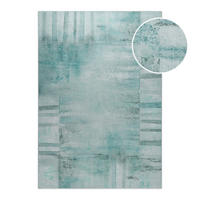 FLACHWEBETEPPICH  Wohnzimmer 70/120 cm Maui Türkis, Pastellblau rechteckig  - Türkis/Pastellblau, KONVENTIONELL, Textil (70/120cm) - Esprit