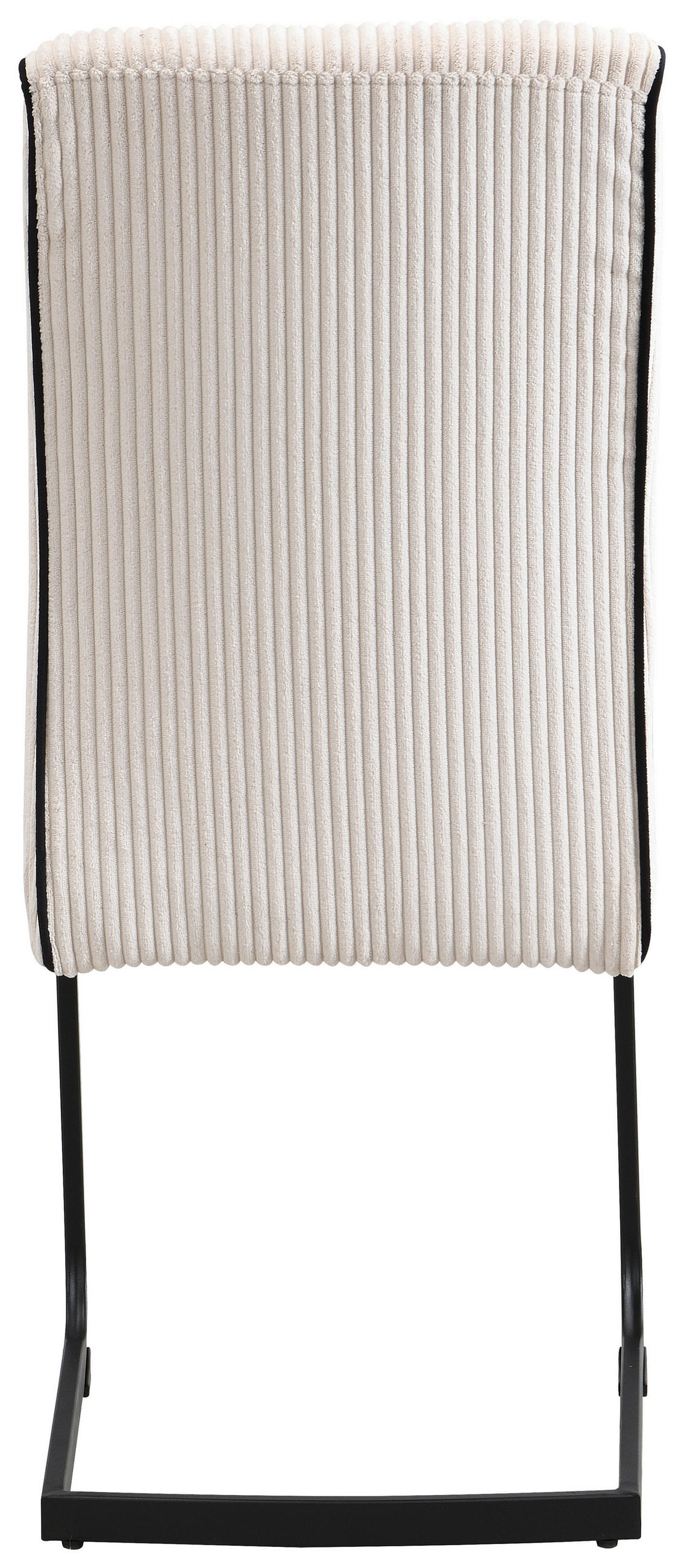 SCHWINGSTUHL  in Eisen Webstoff  - Schwarz/Naturfarben, Design, Textil/Metall (46/97/60,5cm) - Carryhome