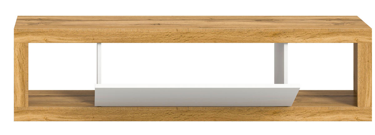 LOWBOARD  in 150/39/30 cm  - Eiche Wotan/Weiß, Design, Holzwerkstoff (150/39/30cm) - MID.YOU