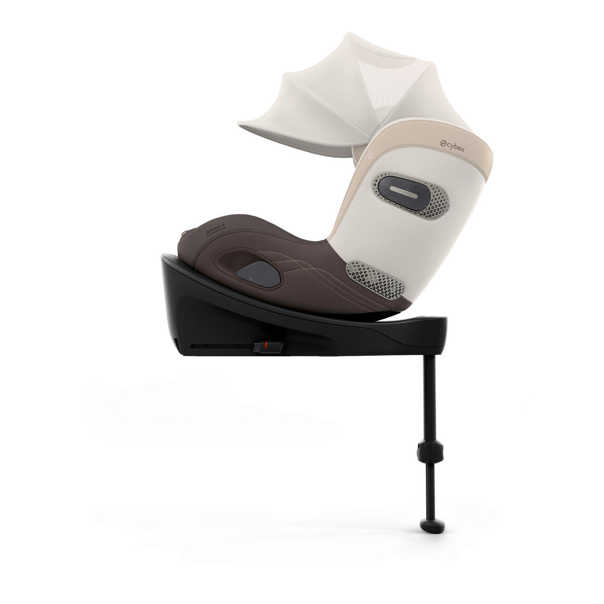 REBOARDER-KINDERSITZ Sirona S Style Amber Brown  - Hellbraun, Basics, Kunststoff/Textil (53/45,5/49,5cm) - cybex PLATINUM