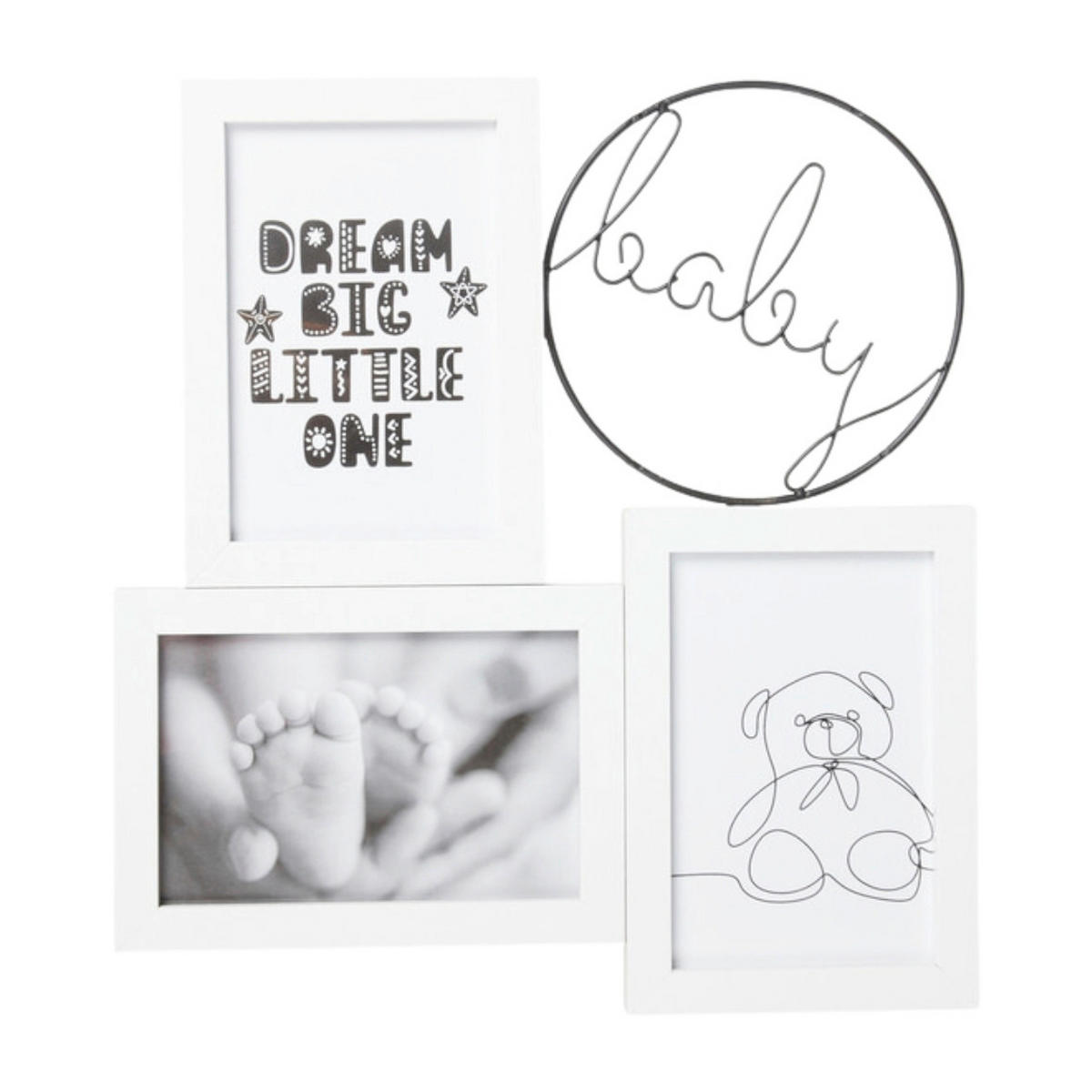 OKVIR ZA FOTOGRAFIJE  32/1.5/29 cm        - bela, Basics, les (32/1.5/29cm)