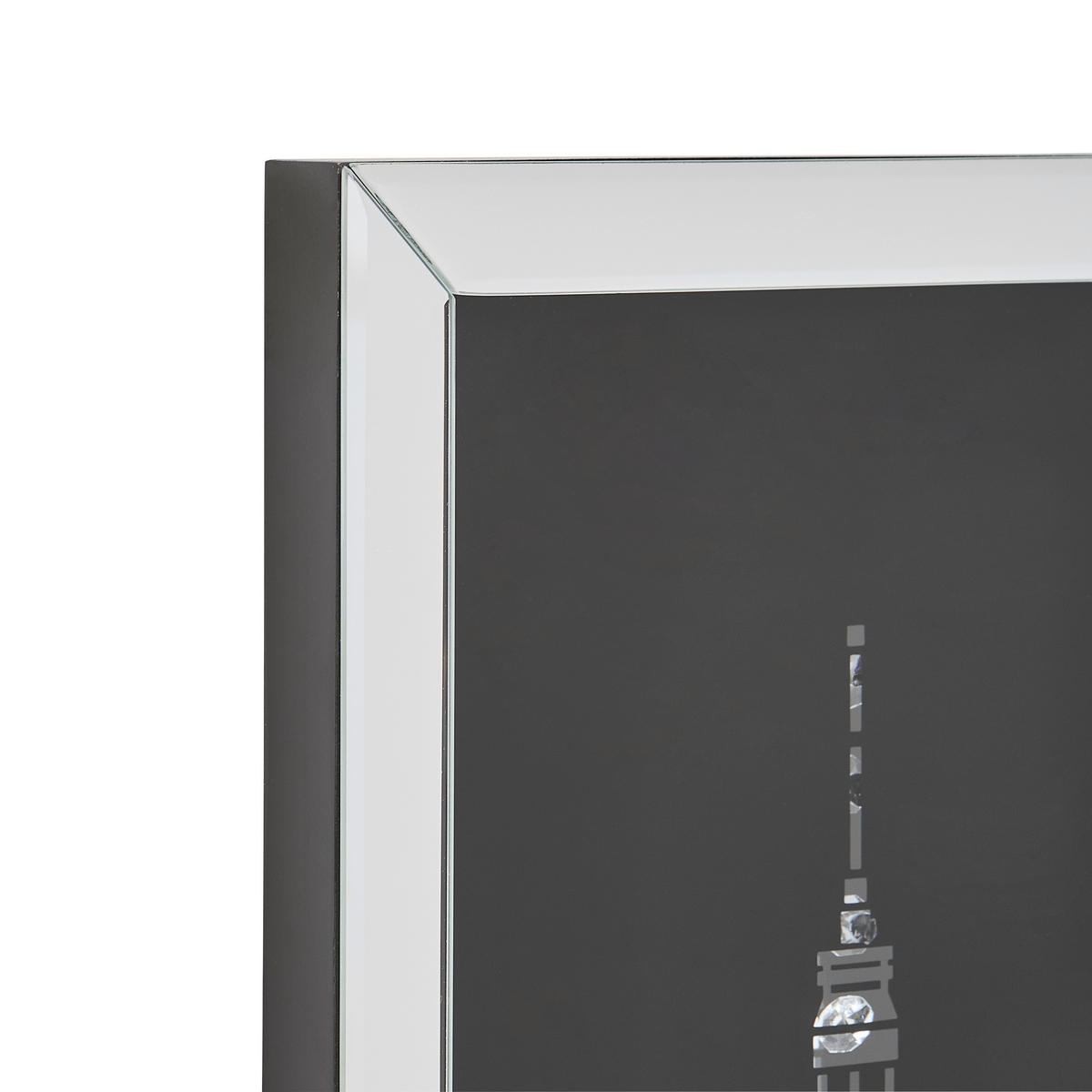 WANDSPIEGEL 30,5/90,5/3,5 cm    in rechteckig  - Klar/Schwarz, Design, Glas/Holzwerkstoff (30,5/90,5/3,5cm) - MID.YOU